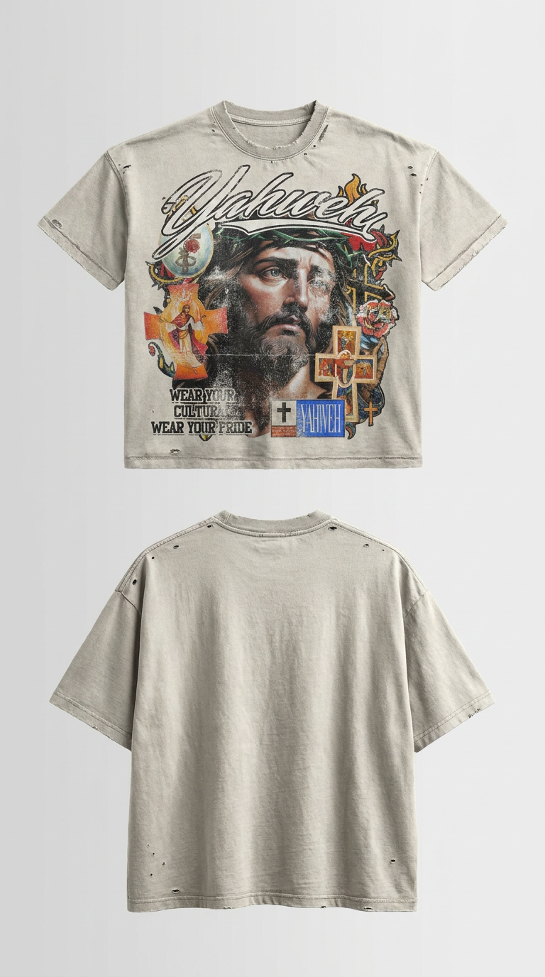 White Jesus Tee